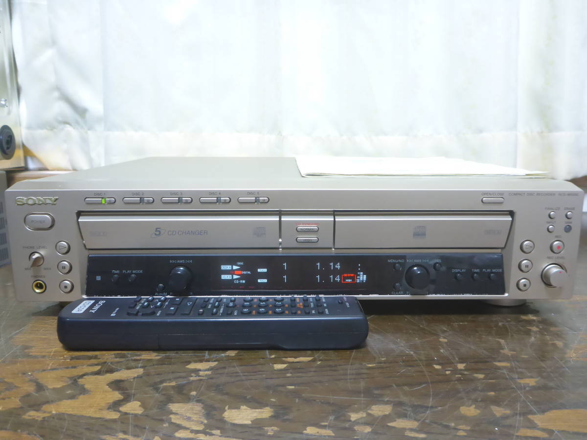 SONY RCD-W500C CDレコーダー チェンジャー ソニー 家電、AV、カメラ