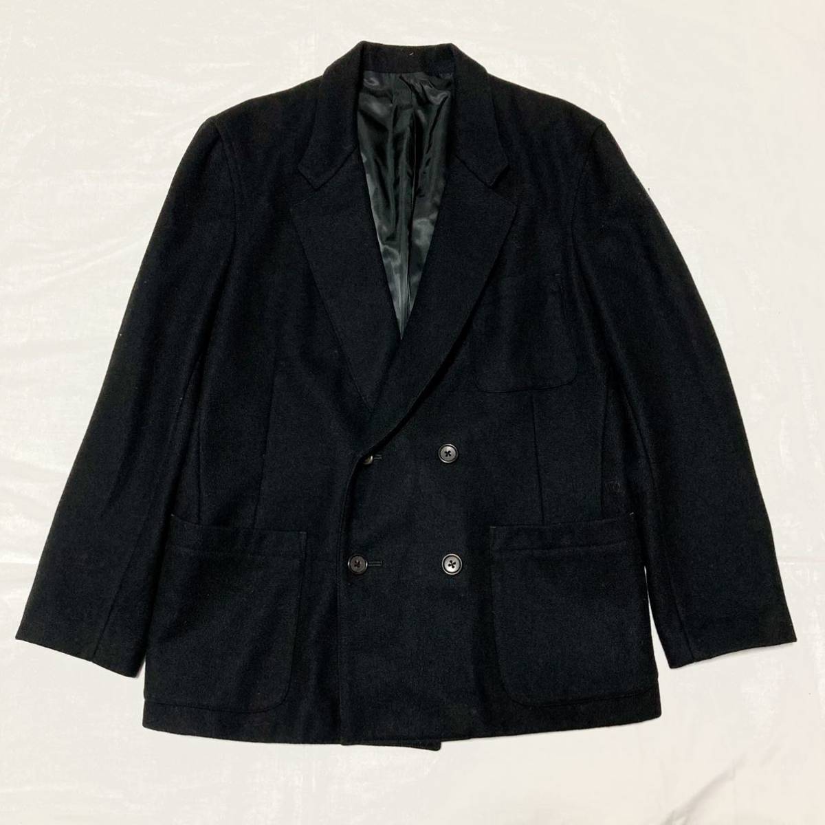 【90s】 Y's for men テーラードジャケット 濃紺 90s Y's for men ウールダブルテーラードジャケットyohji yamamoto