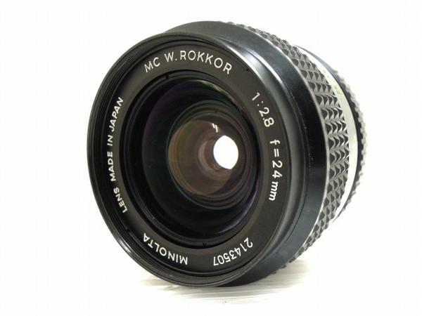24mm Minolta Lens MD MC Wide Angle f2.8 Rokkor-X W. f⁄2.8 -SI