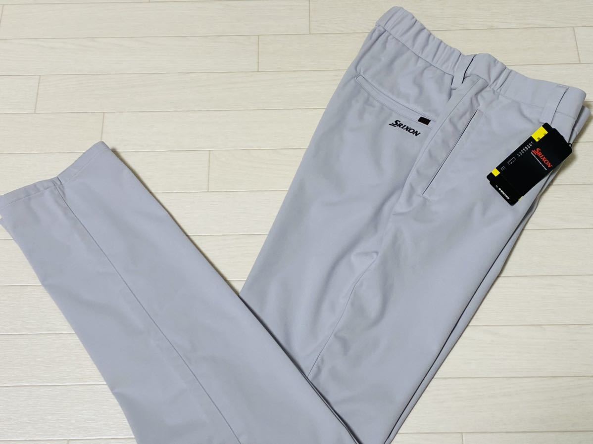 新品★スリクソン by デサント ストレッチ・はっ水・防風 スリーレイヤー ボンディングパンツ/秋冬/グレー/サイズL