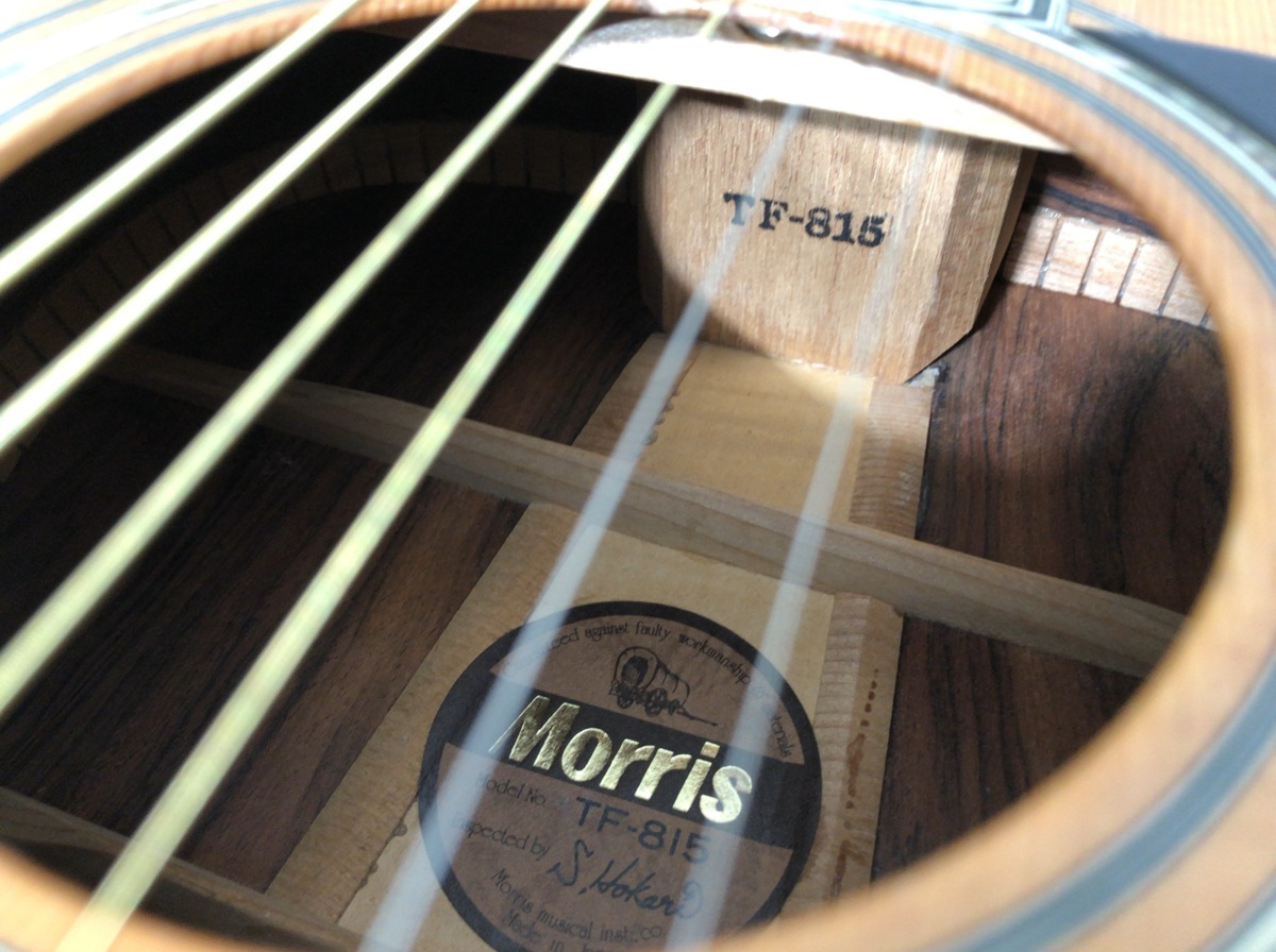 C112Y018●MORRIS TF-815 ネック折れ補修 アコースティックギター_3