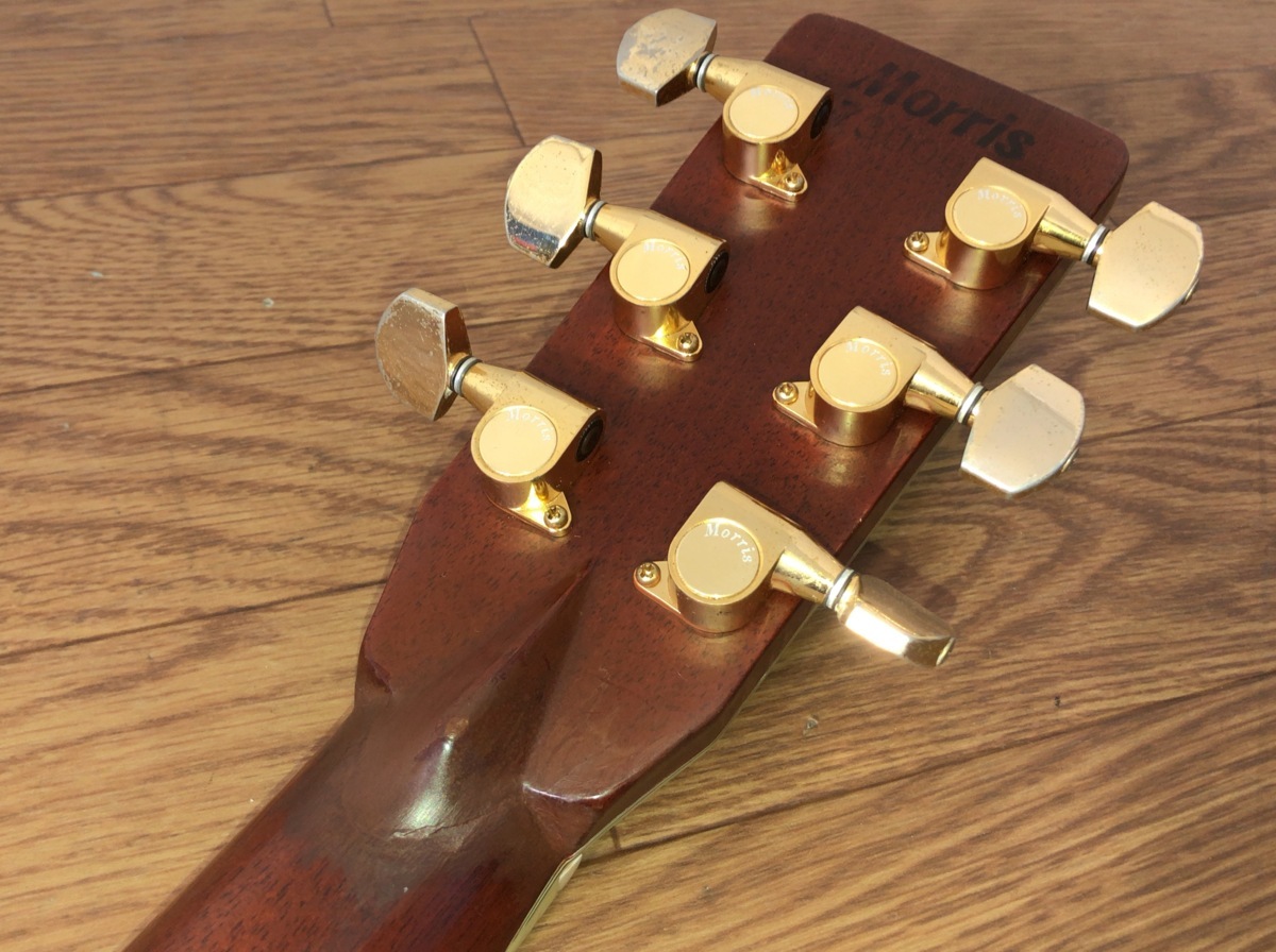 C112Y018●MORRIS TF-815 ネック折れ補修 アコースティックギター_6