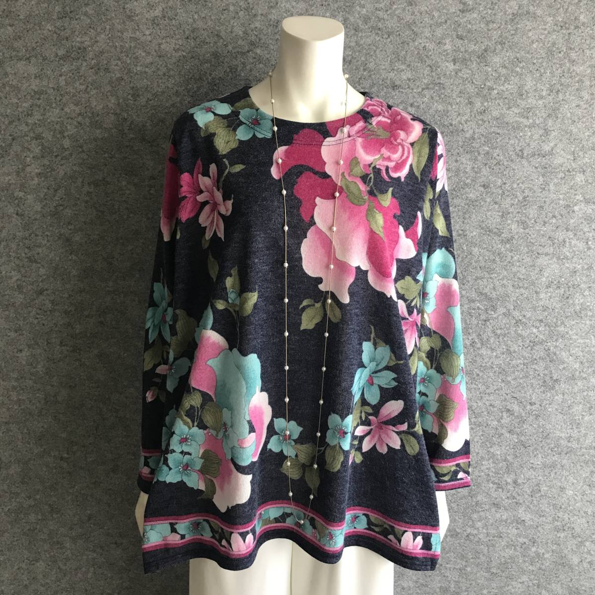 LL◆新品◆*お家でリラックス**おしゃれ普段着*起毛ニットソー素材プルオーバー*NA*