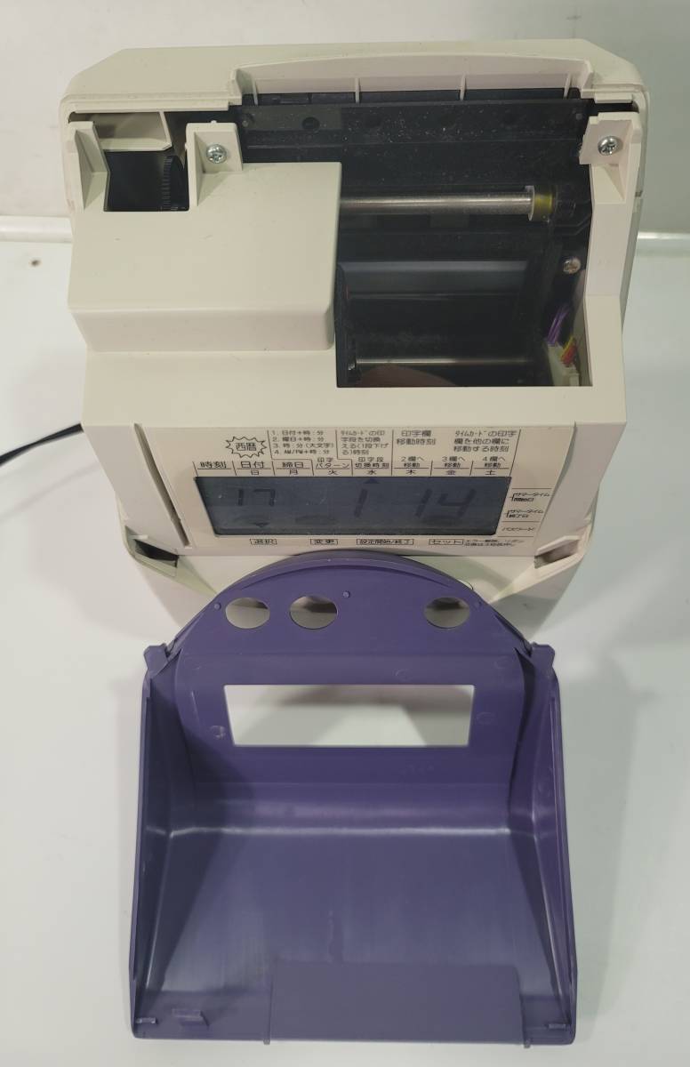 □ SEIKO QR－340 タイムレコーダー パープル タイムレコーダー QR-340