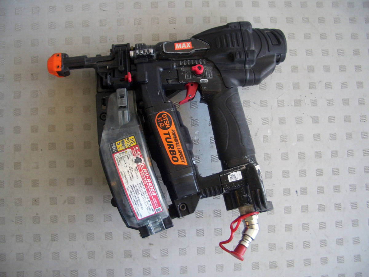 中古】MAX/マックス HV-R41G4-R 高圧ねじ打機 ターボドライバ □4 