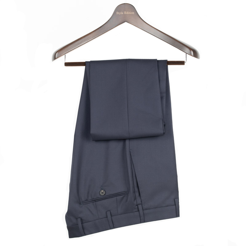 新品 PIENZA 103-69【在庫処分￥33，000→￥17，000】46 (78cm) ネイビー 秋冬 イタリー製パンツ 送料＆裾上無料Yahoo!かんたん決済 即決価格