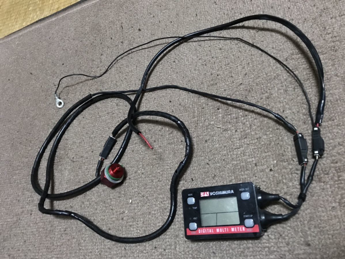 ヨシムラマルチデジタルメーターGPZ900R用油温センサー有 ヨシムラ マルチデジタルテンプメーター 中古 センサー F カワサキ