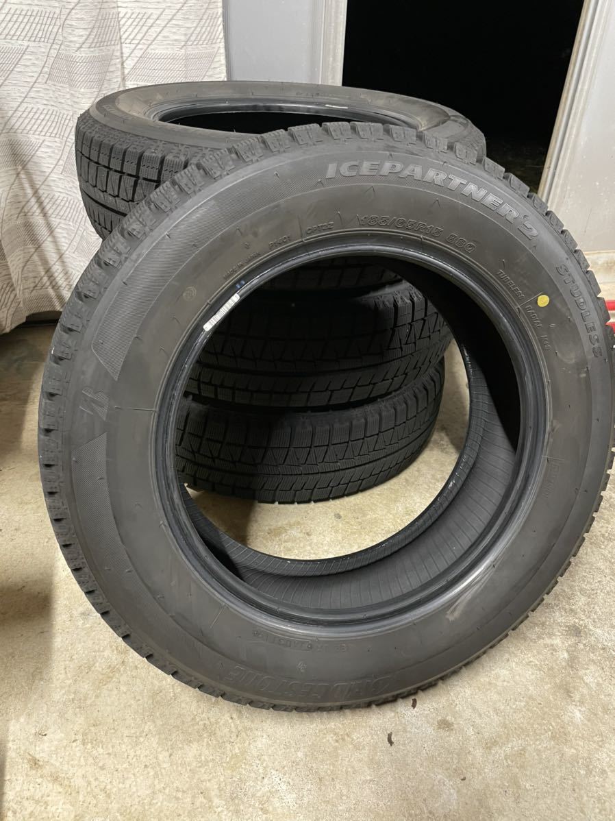 ブリヂストン 185/65R15 アイスパートナー2 中古4本セット バリ山 2019年製