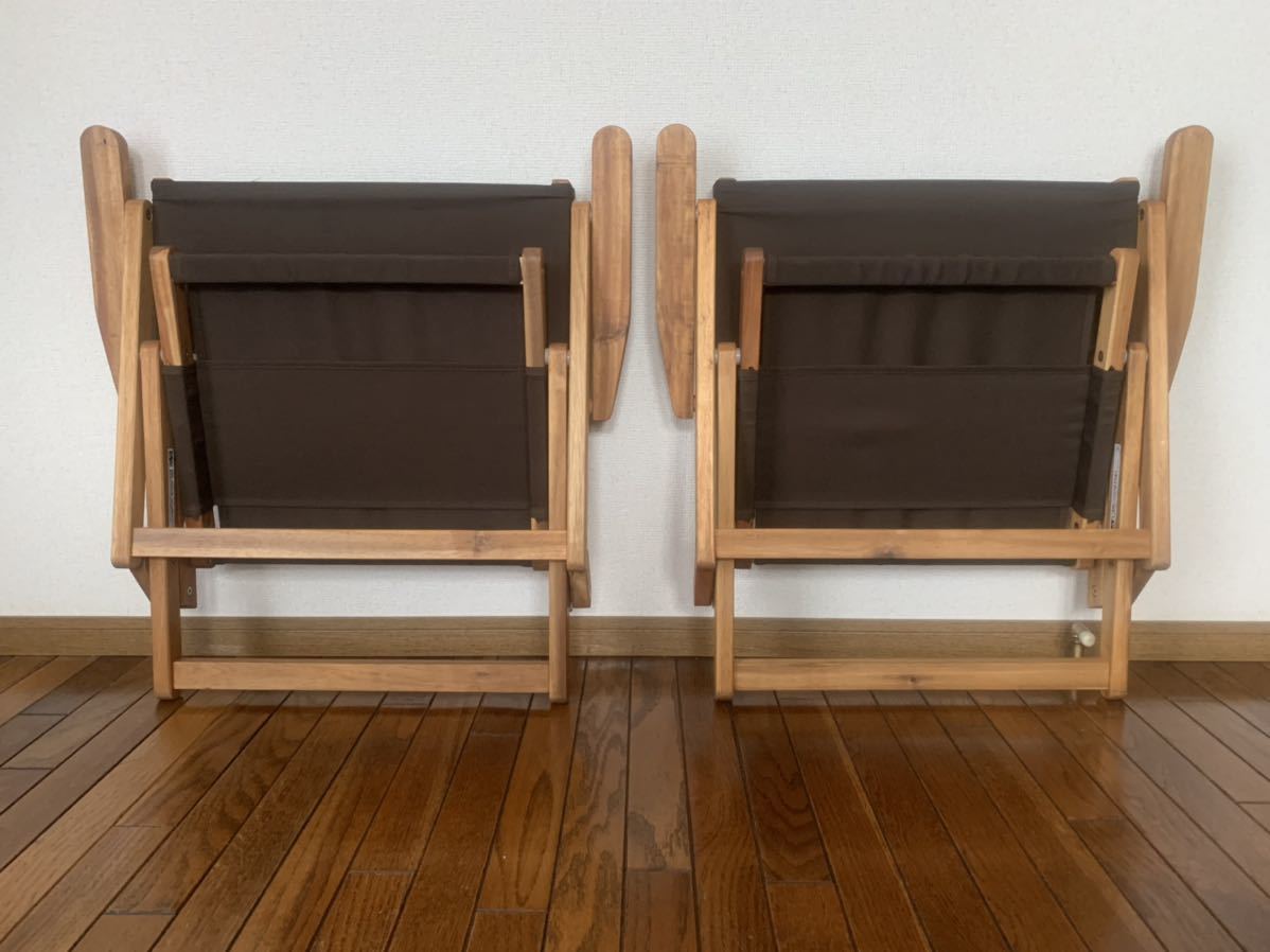 ニトリ 木製 折りたたみ ローチェア