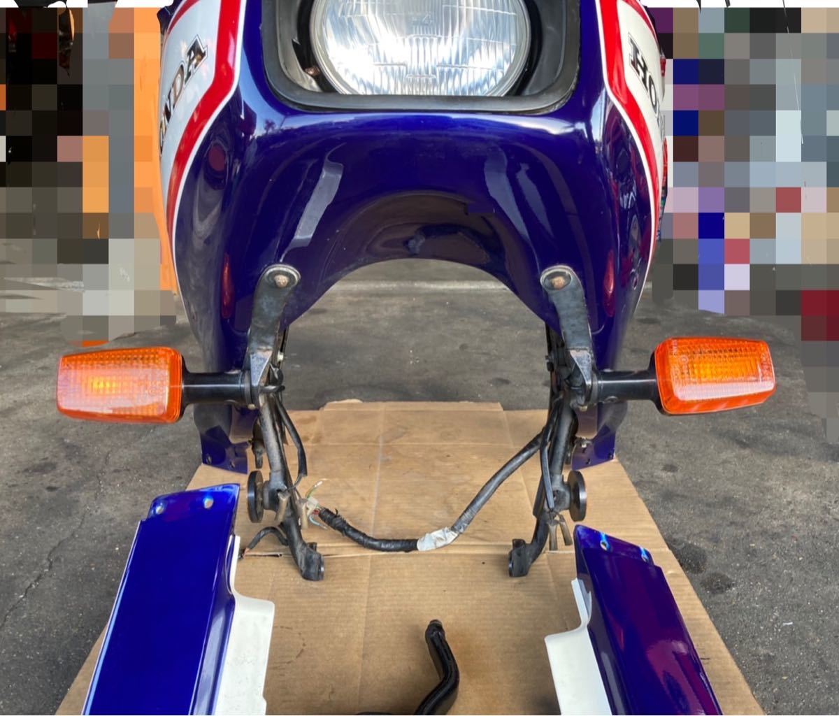CB750F インテグラ アッパーカウル フルセット RC04 FC ステー