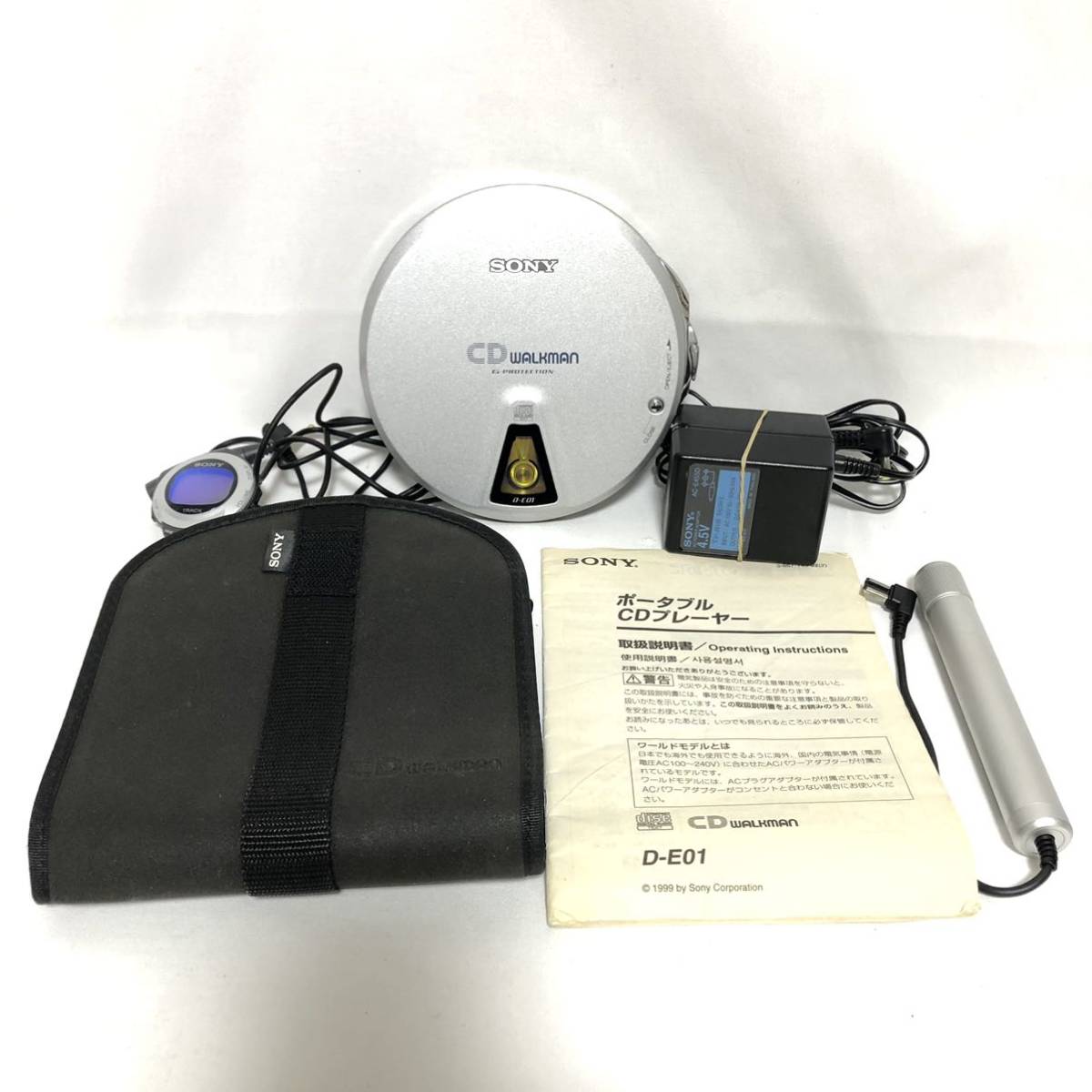 100%新品，新品 基本動作確認 付属品多数 SONY ソニー CDウォークマン CD WALKMAN ウォークマン20周年記念モデル D-E01 基本動作(CDプレーヤー)｜売買されたオークション情報、yahooの商品情報をアーカイブ公開 - オ CDプレーヤー