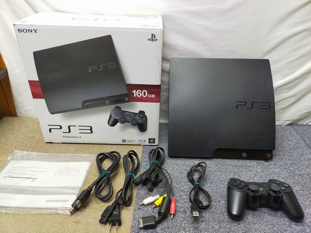 NK899】PlayStation3 PS3 CECH-3000A 160GB 本体セット PS1起動 