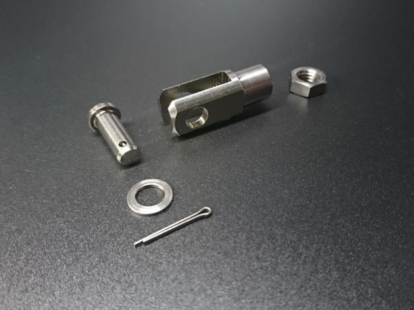 64チタン リアブレーキロッドジョイント(ホンダ純正部品46504-445-771 
