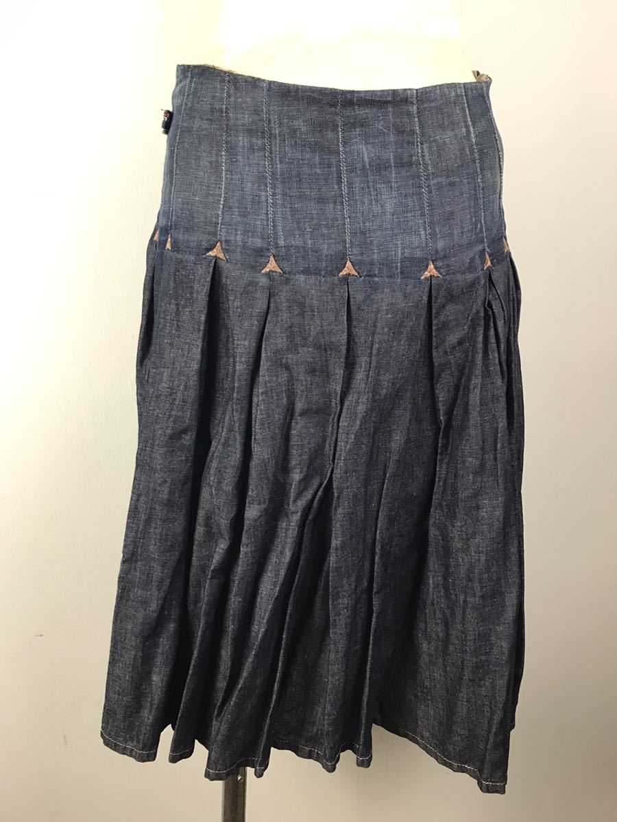 jean paul gaultier ジャンポールゴルチェ デニムスカート 38美品 