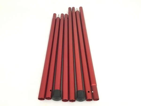 スノーピーク ウイングポールレッド 240cm 2本 ポールキャリングケース