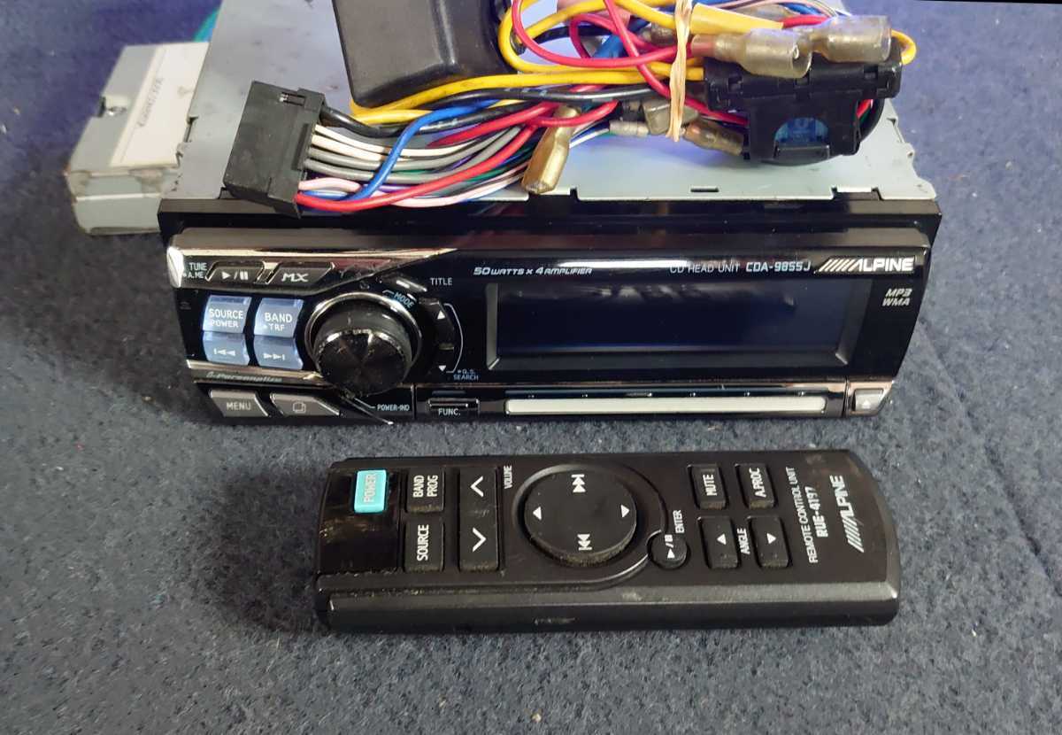 アルパイン CDプレーヤー CDA-9855J ALPINE 1DIN CDヘッドユニット CD 