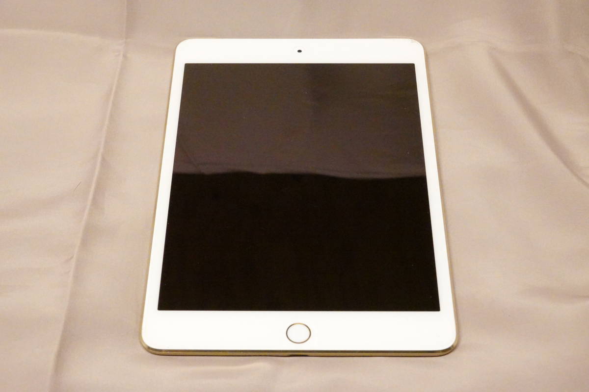 Apple iPad mini4 128GB Gold セルラーモデル 中古 ケースおまけ APPLE