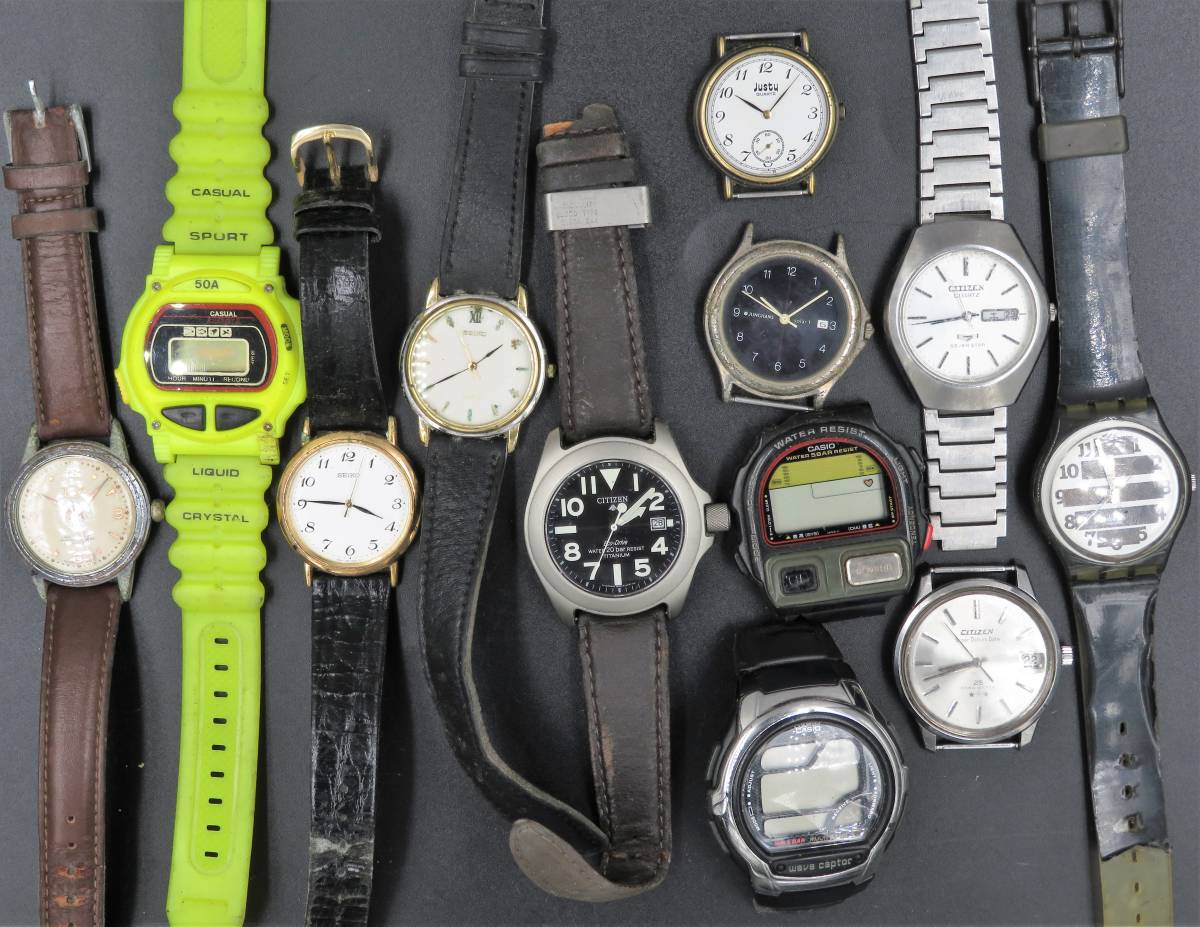 1円 山 ジャンク 稼働品あり 正規品 ユンハンス swatch セイコー 