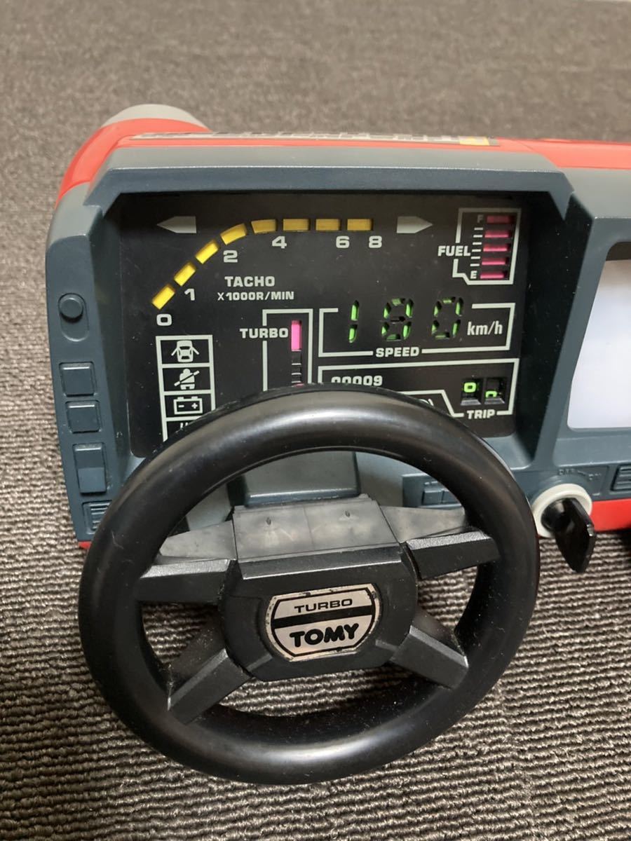 当時物 TOMY トミー NEW ドライビングターボ 通電OK