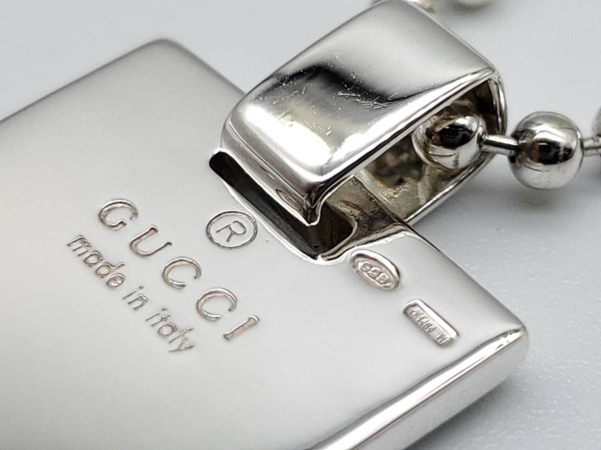 N8649(122)-501/IK3000 【新品仕上げ】GUCCI グッチ シルバー プレート 