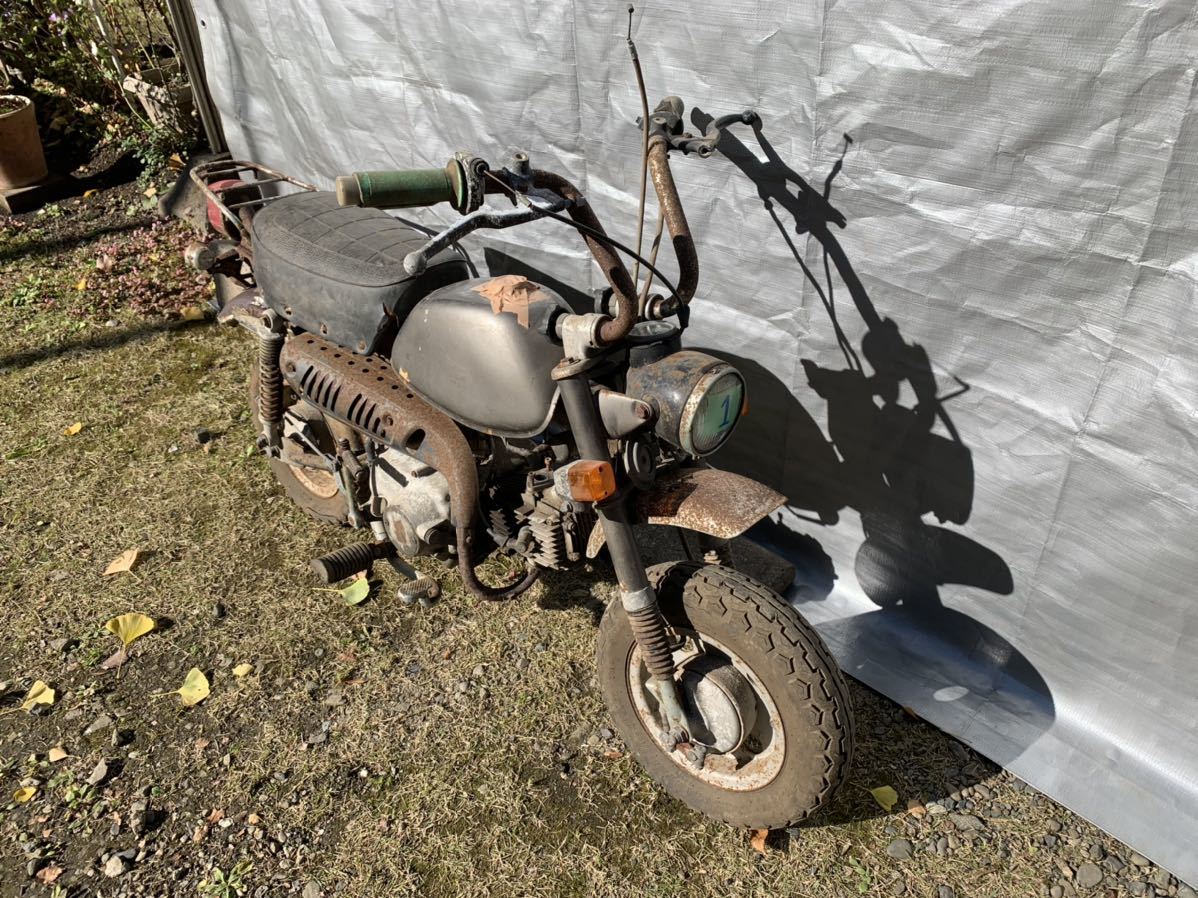1 Z50J 4L モンキー ダックス　ST70エンジン　キックok 茨城県常陸太田市　かがくの里　付近 1 Z50J 4L モンキー ダックス ST70エンジン キックok 茨城県常陸太田市