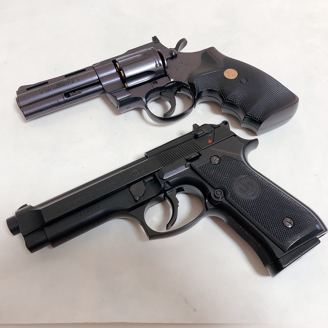 □ 東京マルイ ベレッタ M92F / コルト パイソン 357マグナム 4インチ 