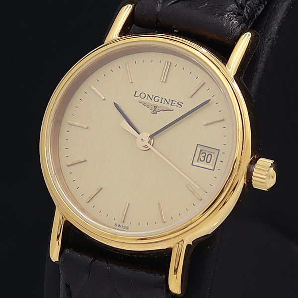 ロンジン グランドクラシック 1円 QZ 稼働 クラシック LONGINES 良品