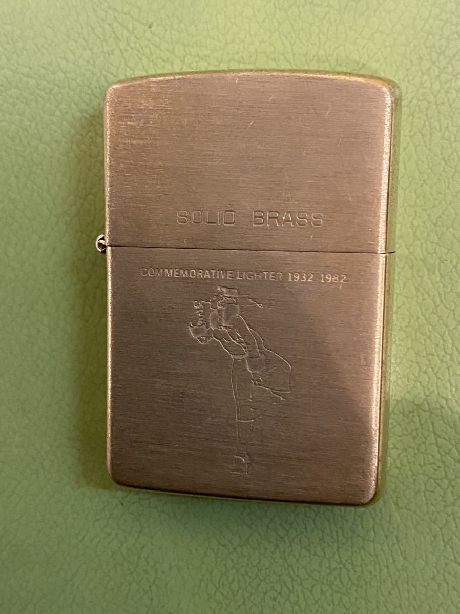ZIPPO WINDY GOLD 1932-1987 solid brass COMMEMORATIVE ウィンディ 
