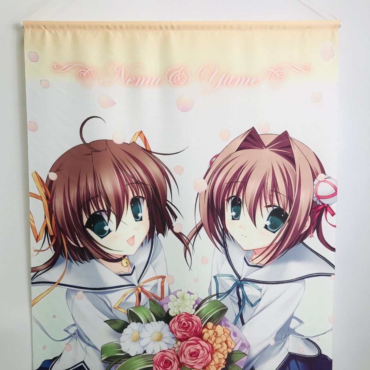 中古品 D.C＆D.C.II ダ・カーポ 音夢&由夢 特大タペストリー 
