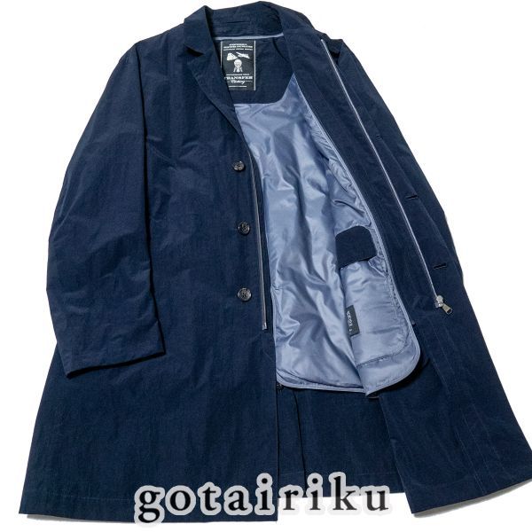 GO265BLL 新品 gotairiku 五大陸 高機能ダウンADS コンバーチブルスタンドカラー 3WAY チェスターコート ダウンライナー付き