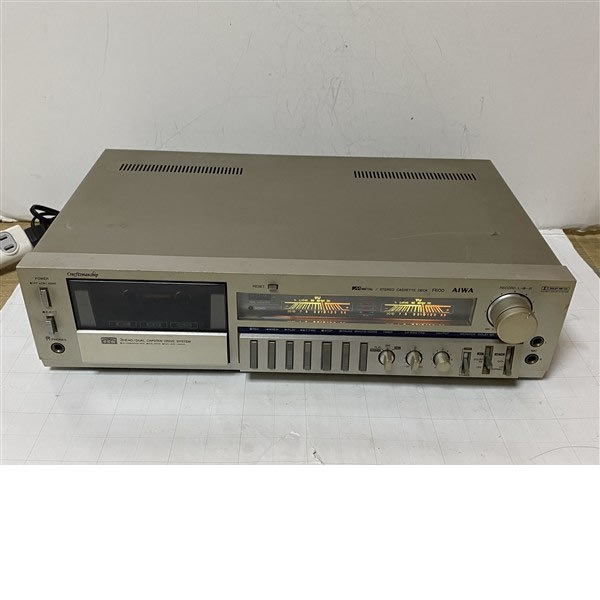 AIWAアイワ 3ヘッド・カセットデッキ AD-F600 昭和レトロ80年代 AIWA