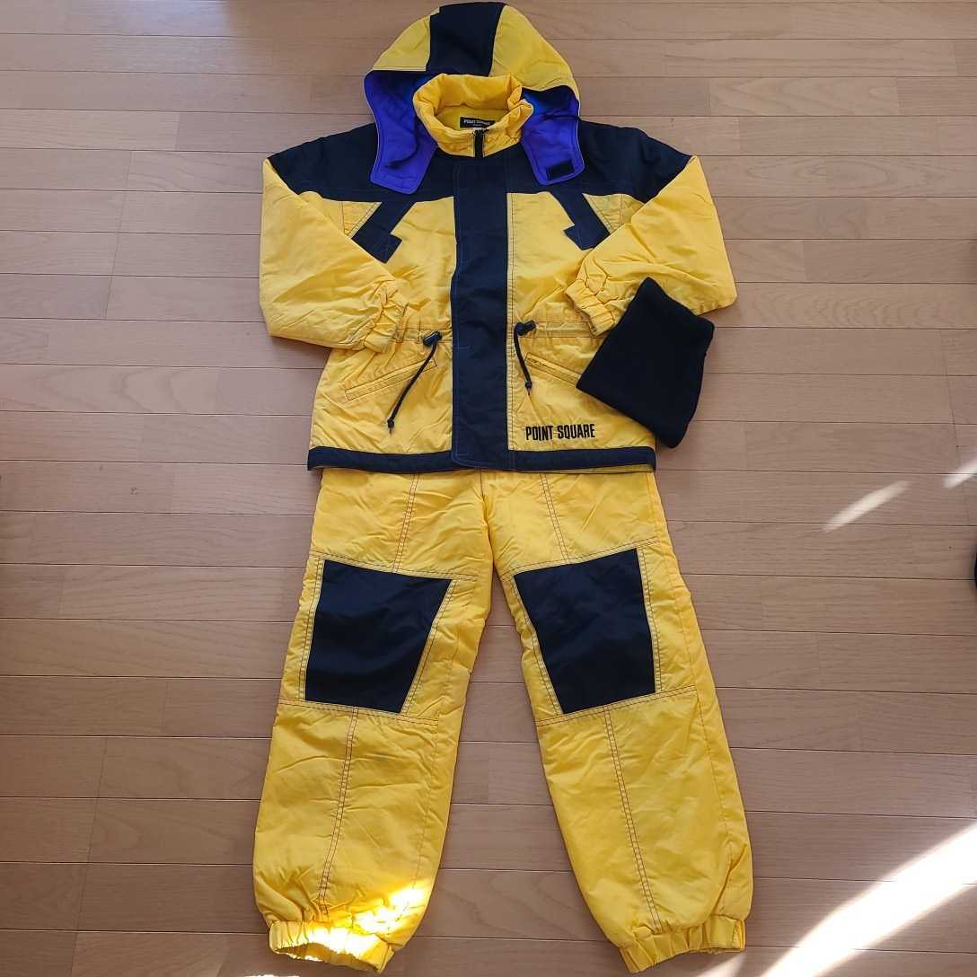 一円～ POINT SQUARE スキーウェア 上下セット ネックマフラー付き _1