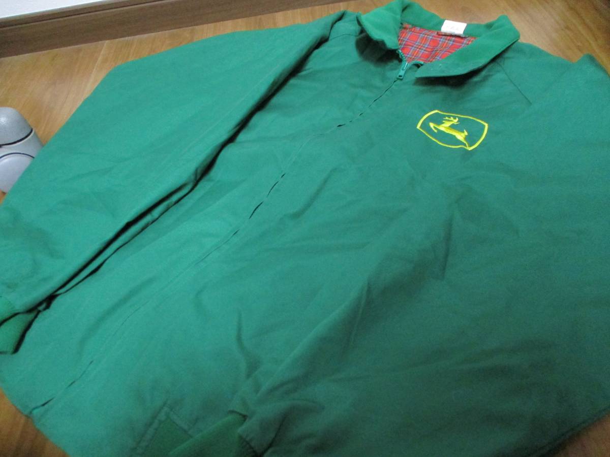 日本製 JOHN DEERE ジョンディア 刺繍ロゴ スウィングトップ 