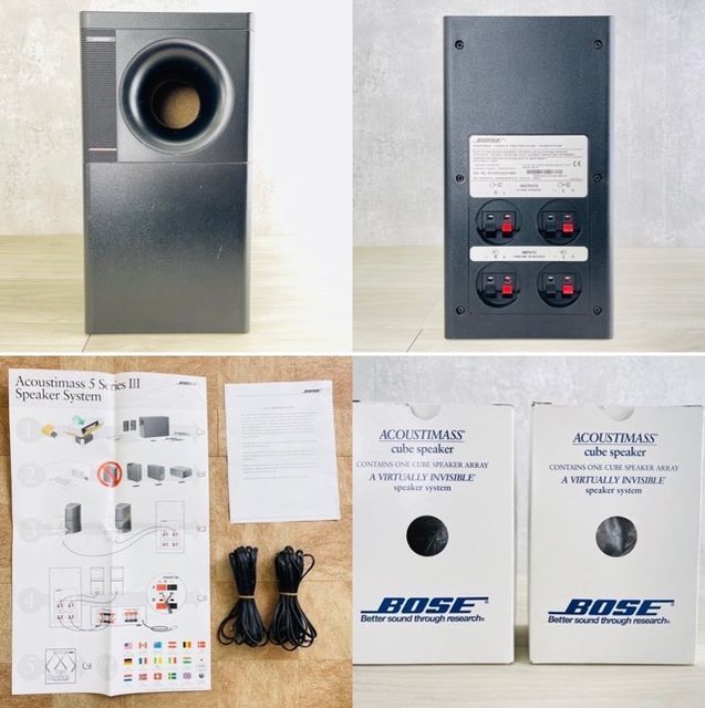 動作保証 BOSE ボーズ Acoustimass5 seriseIII スピーカーシステムキューブスピーカーセット ブラック /C4-8521 0 ボーズ Acoustimass iiiの通販 series AM5