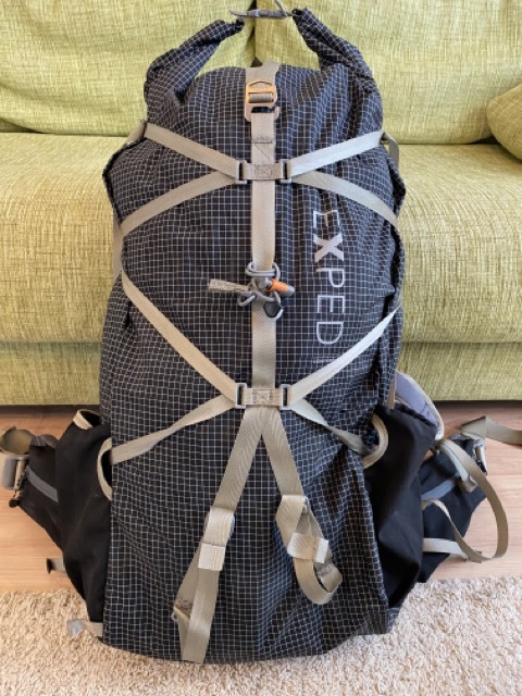 【中古】EXPED LIGHTNING 45　エクスペド　ライトニング　登山　リュック 黒 45Ｌ　おまけ付き_1