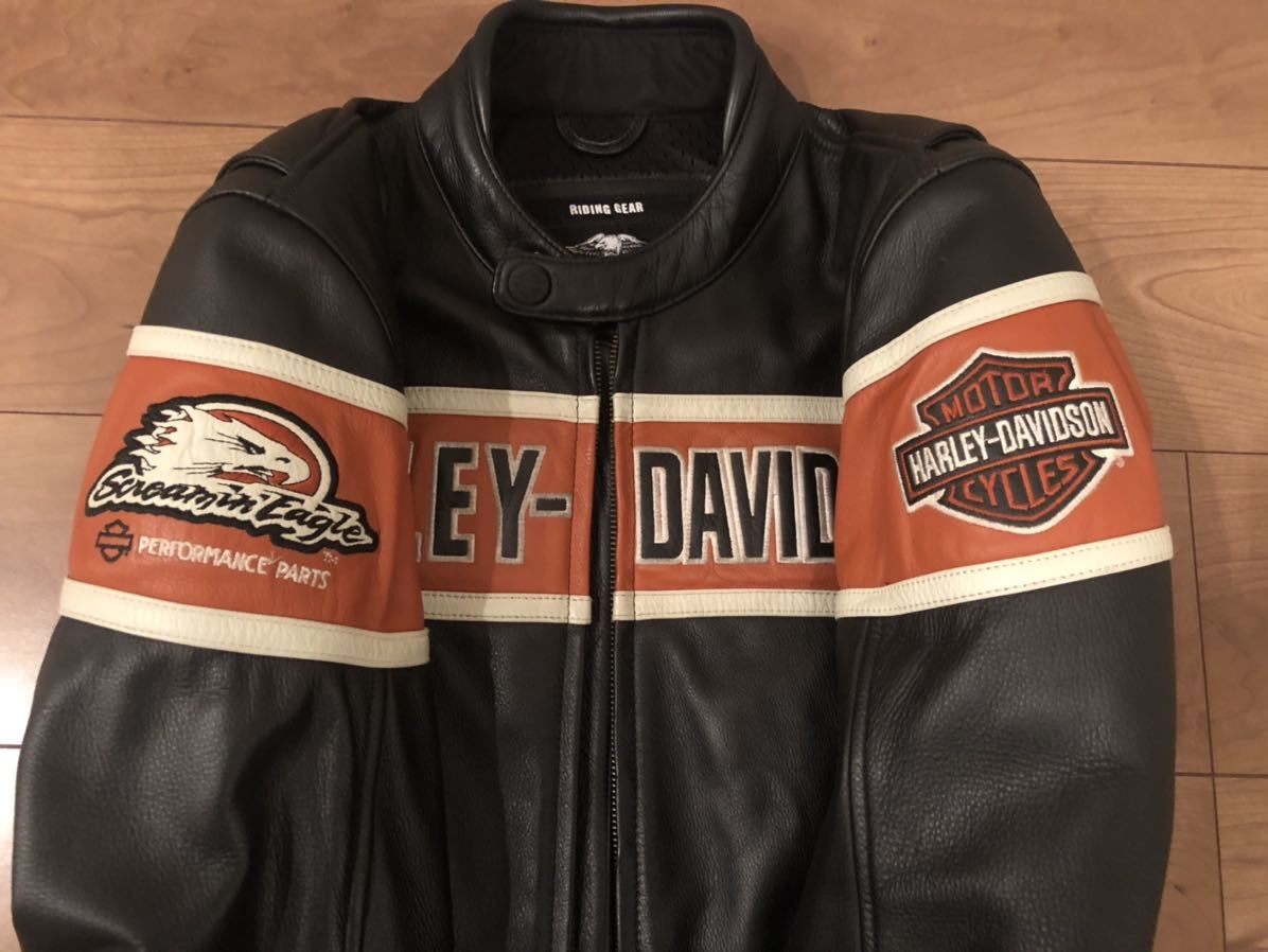 希少！HARLEY-DAVIDSON ハーレーダビッドソン 純正 レザージャケット 
