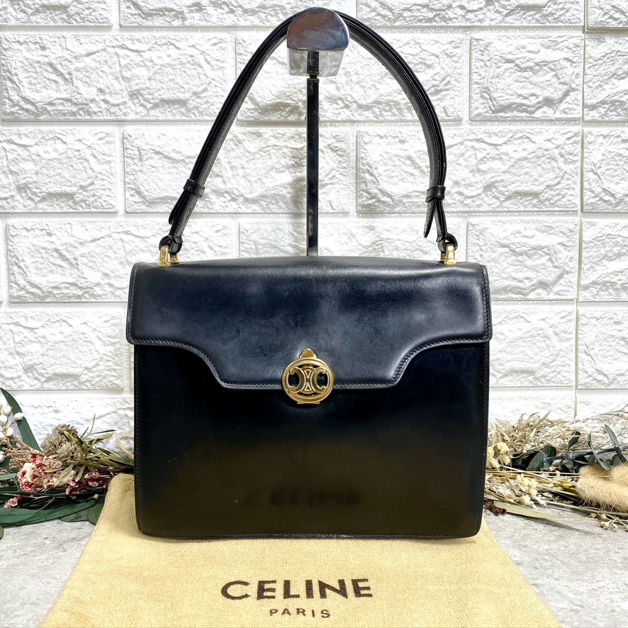 1円スタート【最高級の輝き】CELINE セリーヌ トリオンフ 2way 