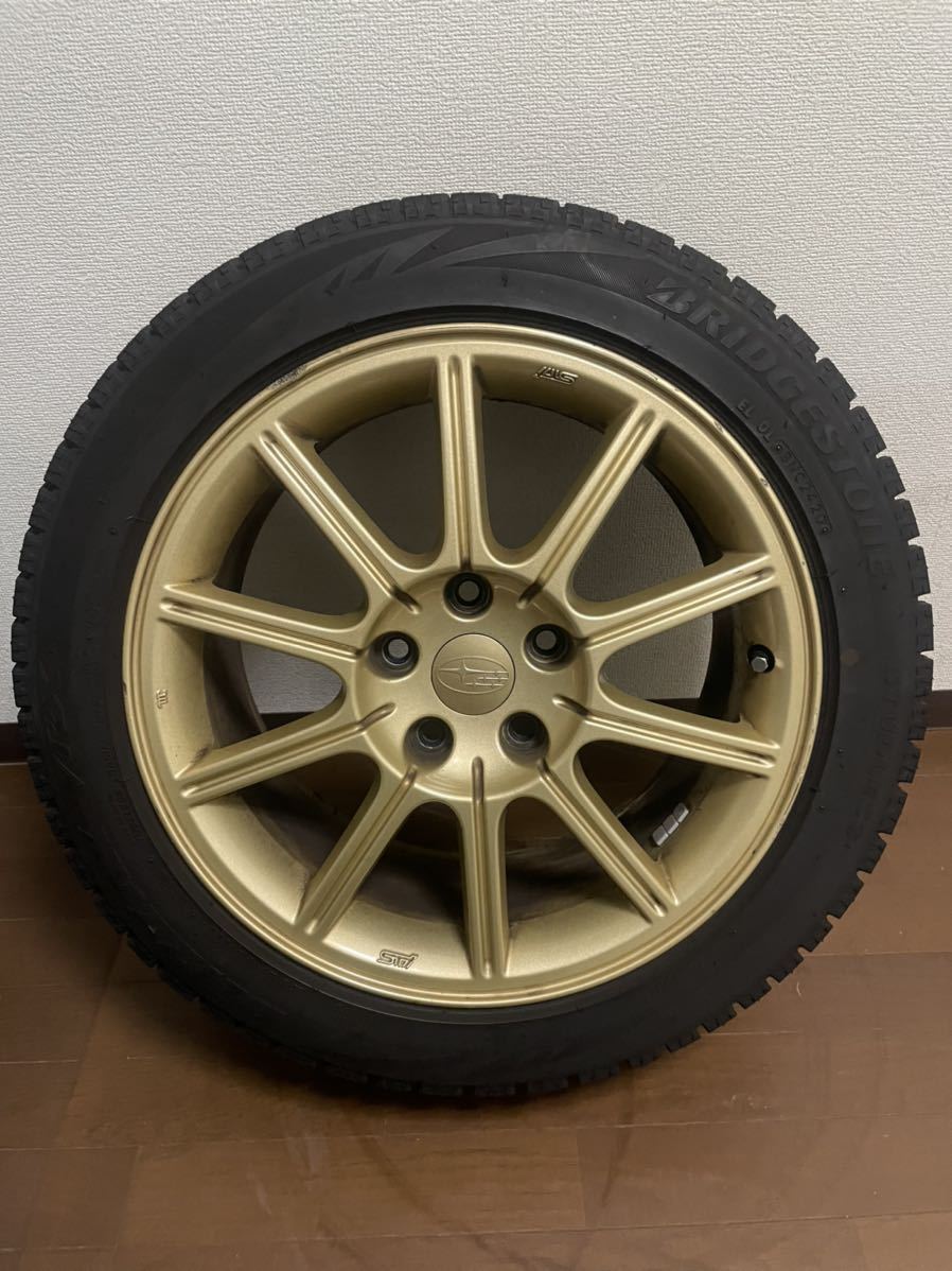 スバル インプレッサSTI GDB 純正ホイール PCD114.3 5穴 8J+43 235/45 