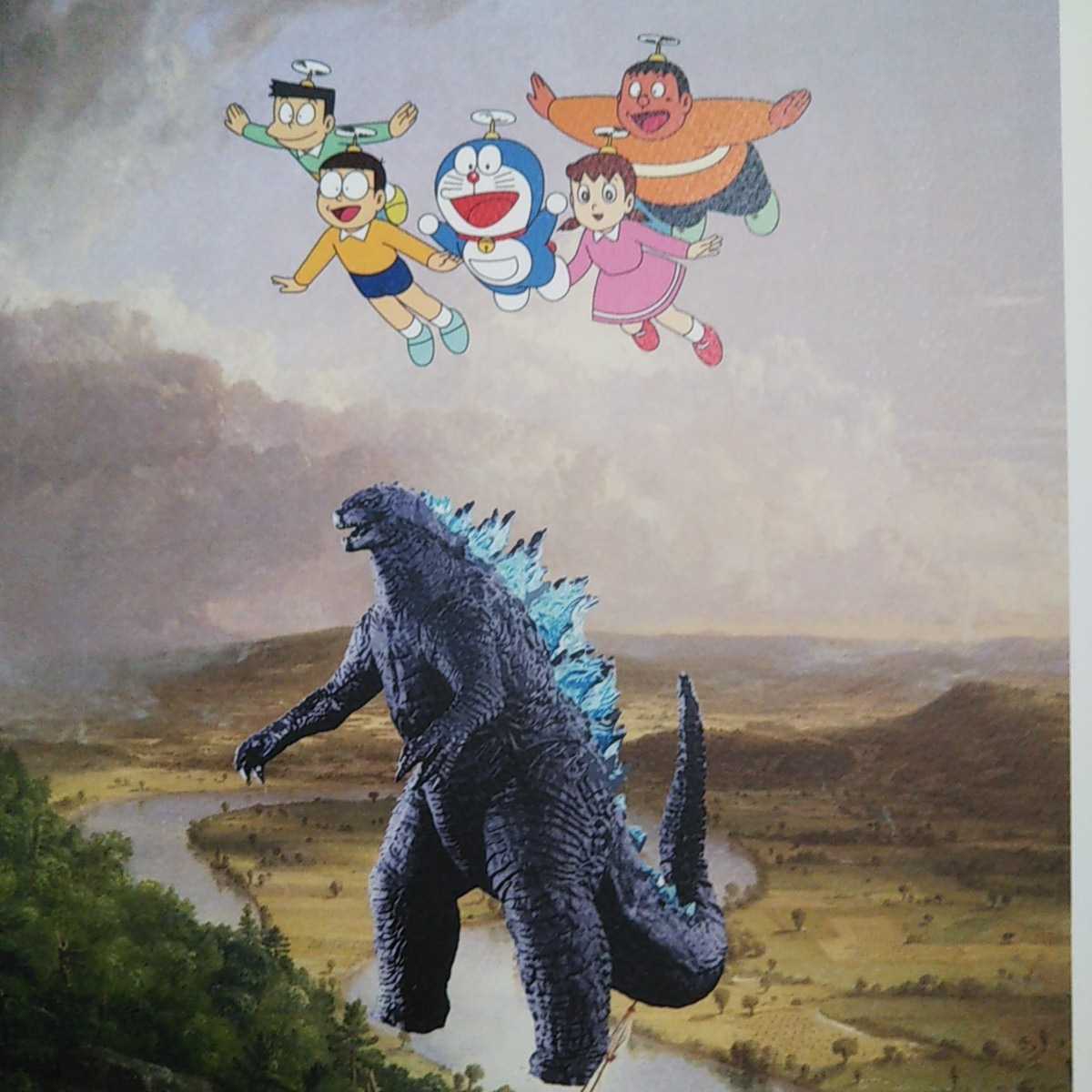 DEATH NYC 世界限定100枚 アートポスタードラえもん GODZILLA ゴジラ