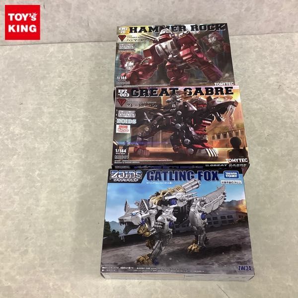 1円～ ゾイドワイルド 1/35 ZW34 ガトリングフォックス、ゾイド MSS 1