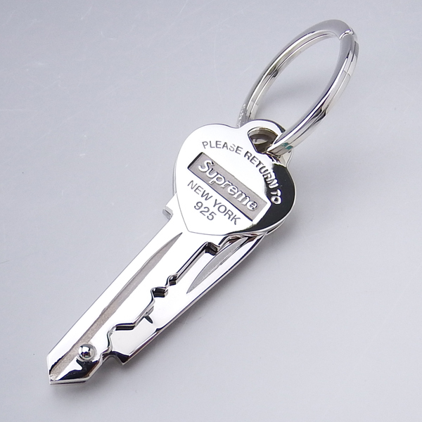 未使用品 21aw Supreme Tiffany & Co. Heat Key Knife Keyring
