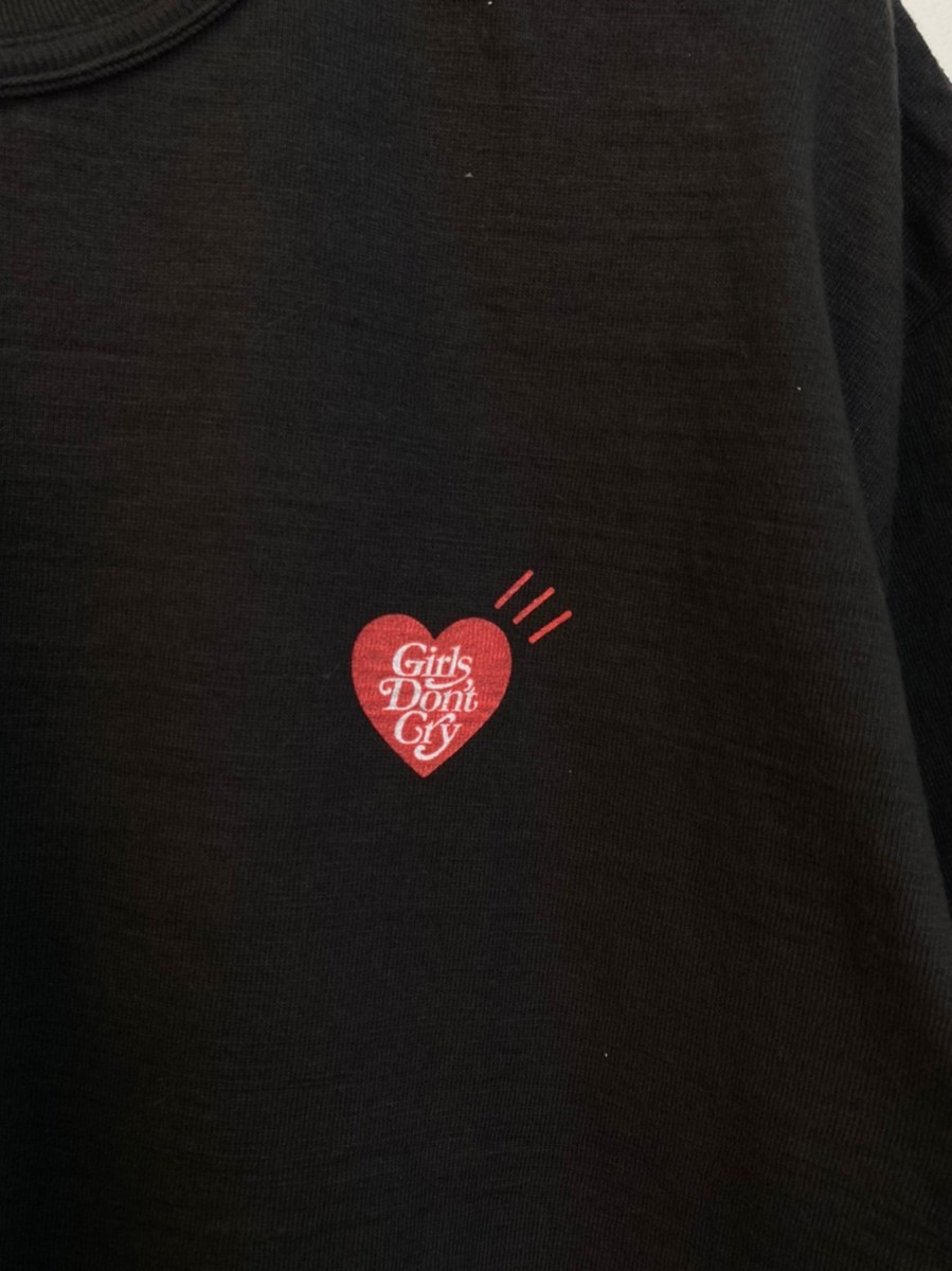 Human Made Girls Don T Cry ヒューマンメイド ガールズドントクライ ハート T Shirt 1724 ブラック 文字 ロゴ 売買されたオークション情報 Yahooの商品情報をアーカイブ公開 オークファン Aucfan Com