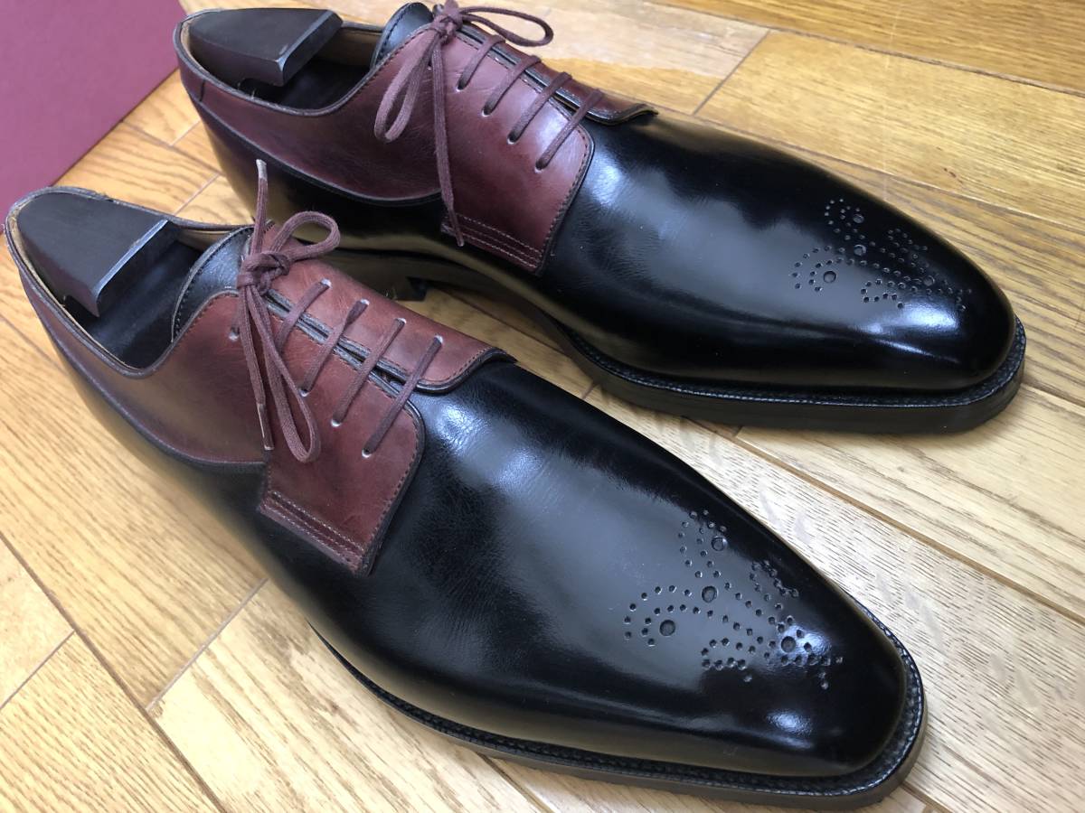 定価22万円☆美麗フフランス靴【CORTHAY コルテ】外羽根メダリオントゥ 