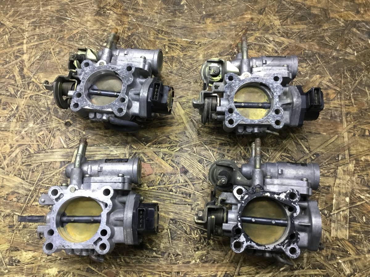 AE86 92 4AG系 スロットルボディ 4つセット 当時物 4AG 2ドア 3ドア