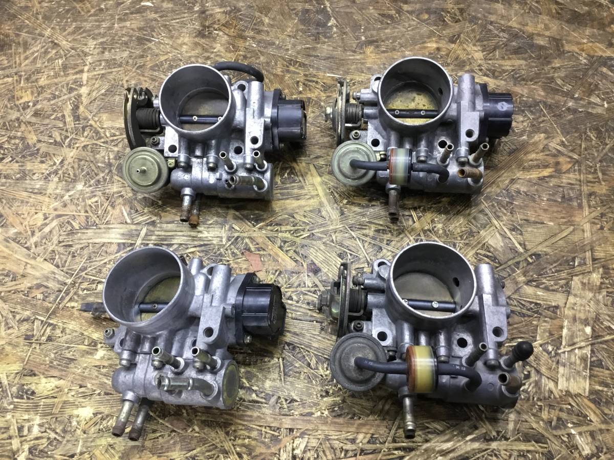 AE86 92 4AG系 スロットルボディ 4つセット 当時物 4AG 2ドア 3ドア