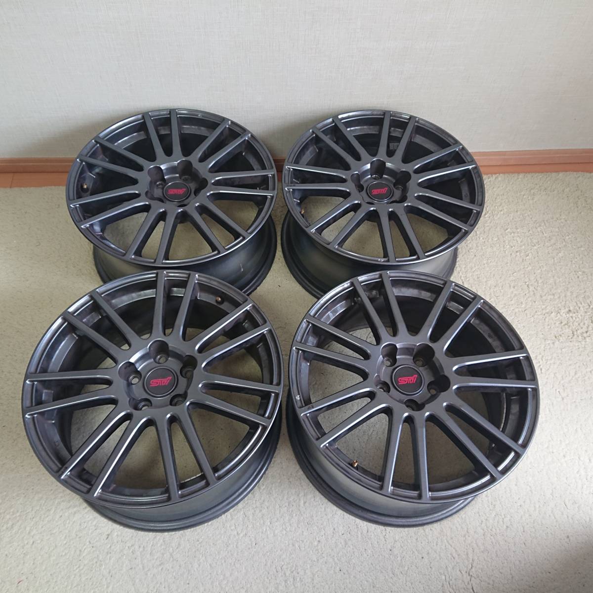 wrx sti GVBスペックC 純正ホイール 18インチ 4個セット 【公式