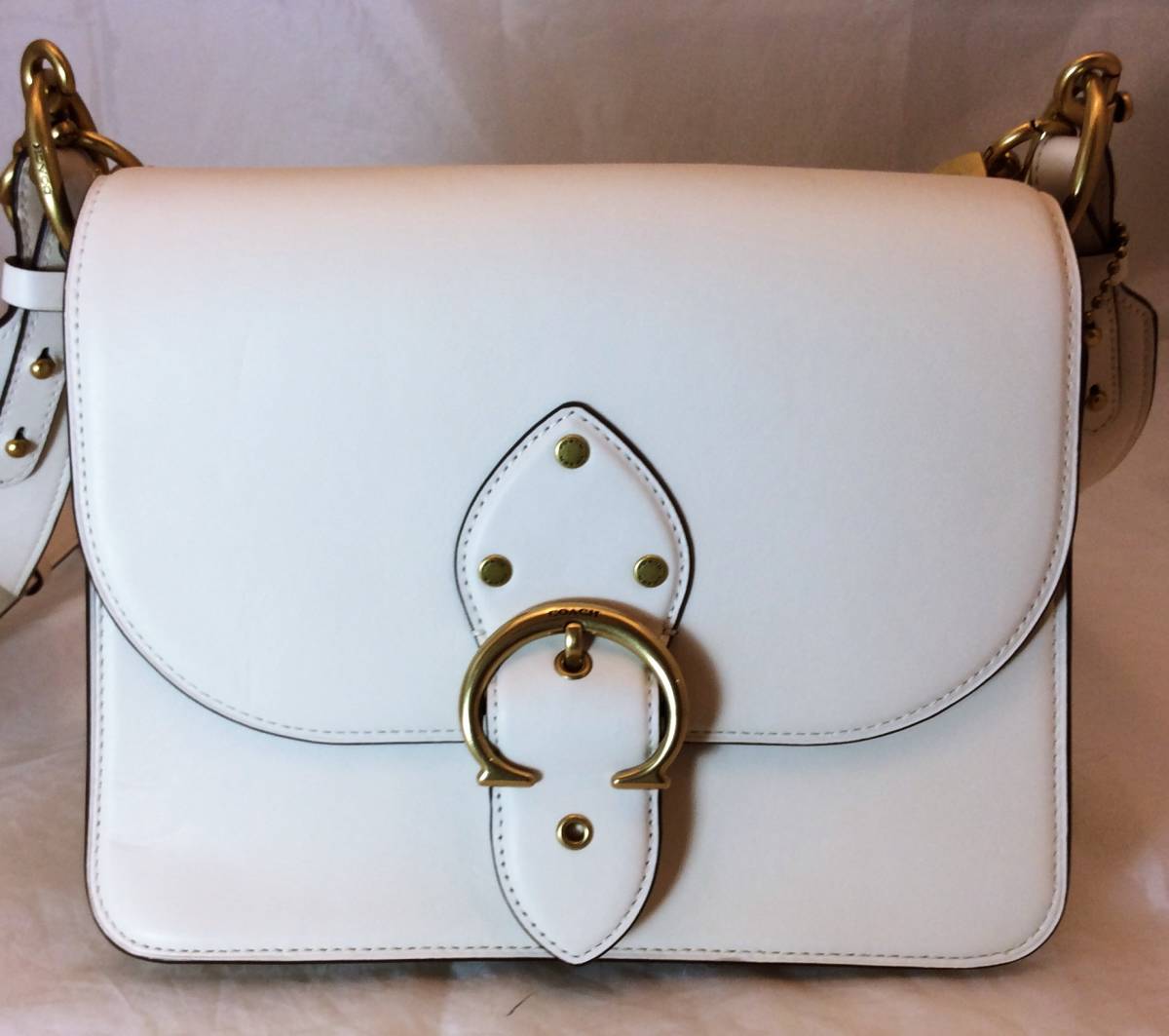 22日まで限定出品】COACH コーチ ショルダー 2WAYバッグ ホワイト 白 
