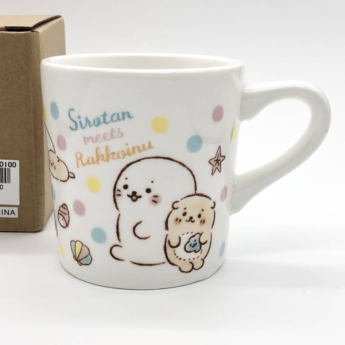 しろたん Meets らっこいぬくじ マグカップ キャラクター 売買されたオークション情報 Yahooの商品情報をアーカイブ公開 オークファン Aucfan Com