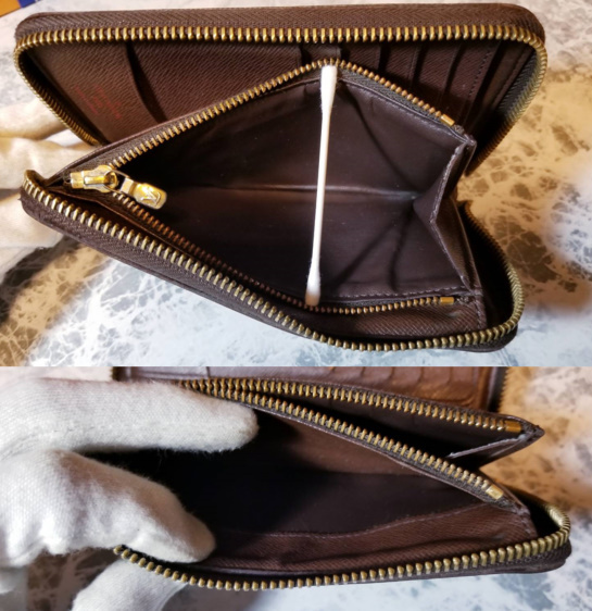 ルイヴィトン ダミエ ジッピー コンパクトウォレット 内観美品】ルイ 