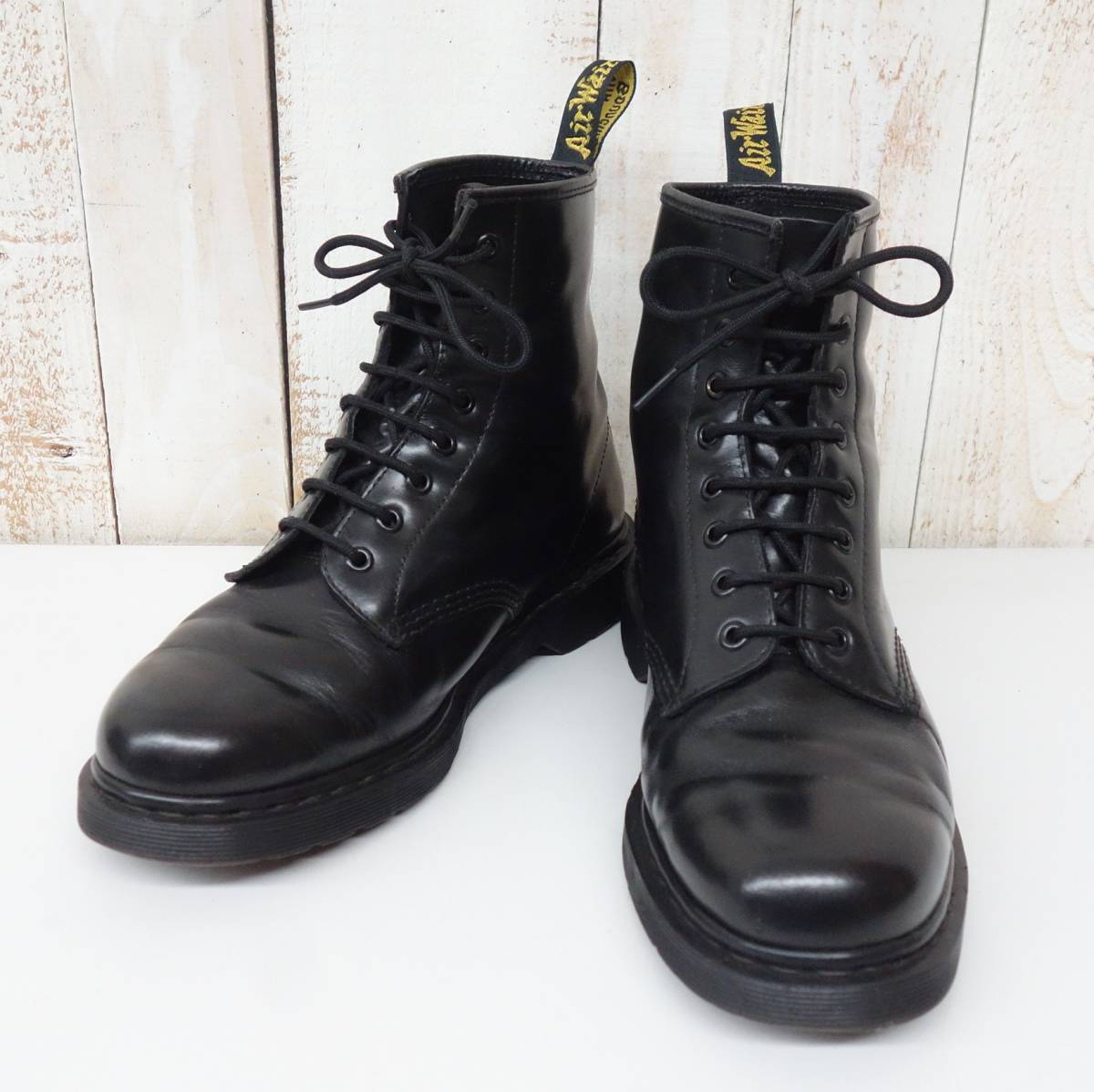 大得価，格安 Dr Martens ドクターマーチン 1460 THE ORIGINAL 8HOLE BOOTS エイトホールホールブーツ UK10 29cm COL BLACK BLACKステッチ(UK10)｜売買されたオークション情報、yahooの商品情報をアーカイブ公開 - オークファン UK10